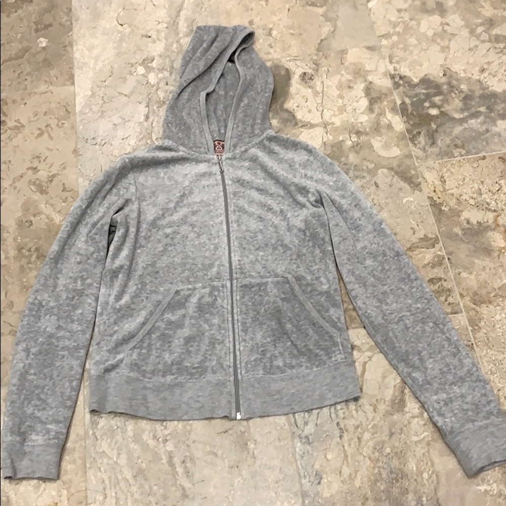 Juicy Couture velour zip up hoodie